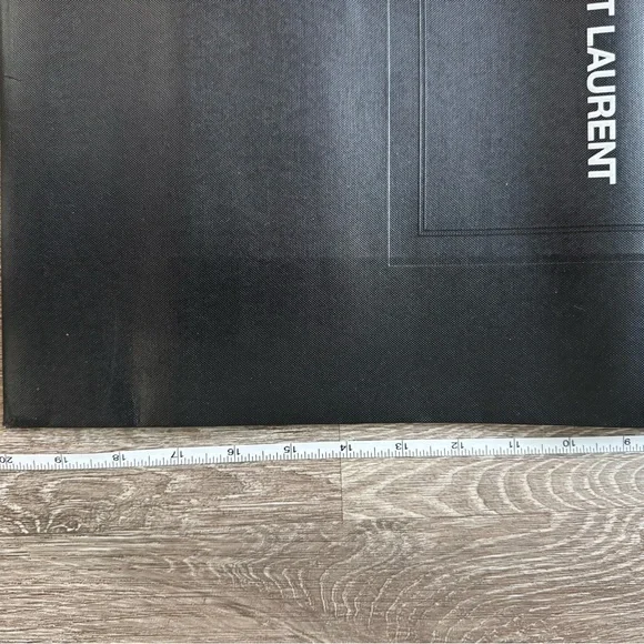 Saint Laurent Large Black Shopping BagYSL Boutique Gift Bag Luxury Packaging